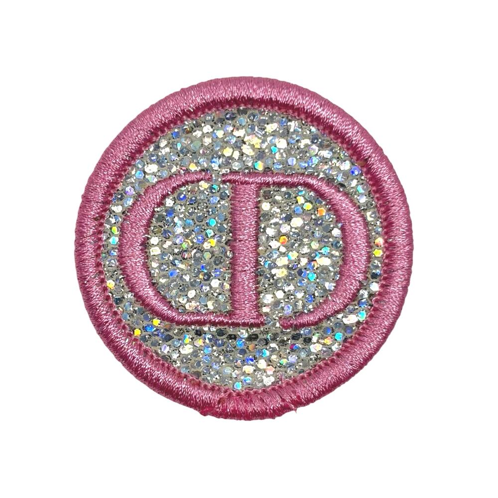 Dior Embroidered Glitter Pin